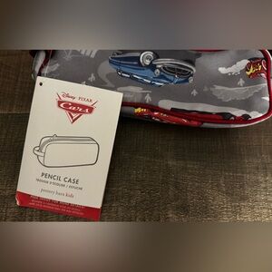 NWT- Pottery Barn Kids Disney Cars Pencil Case - Red and Gray